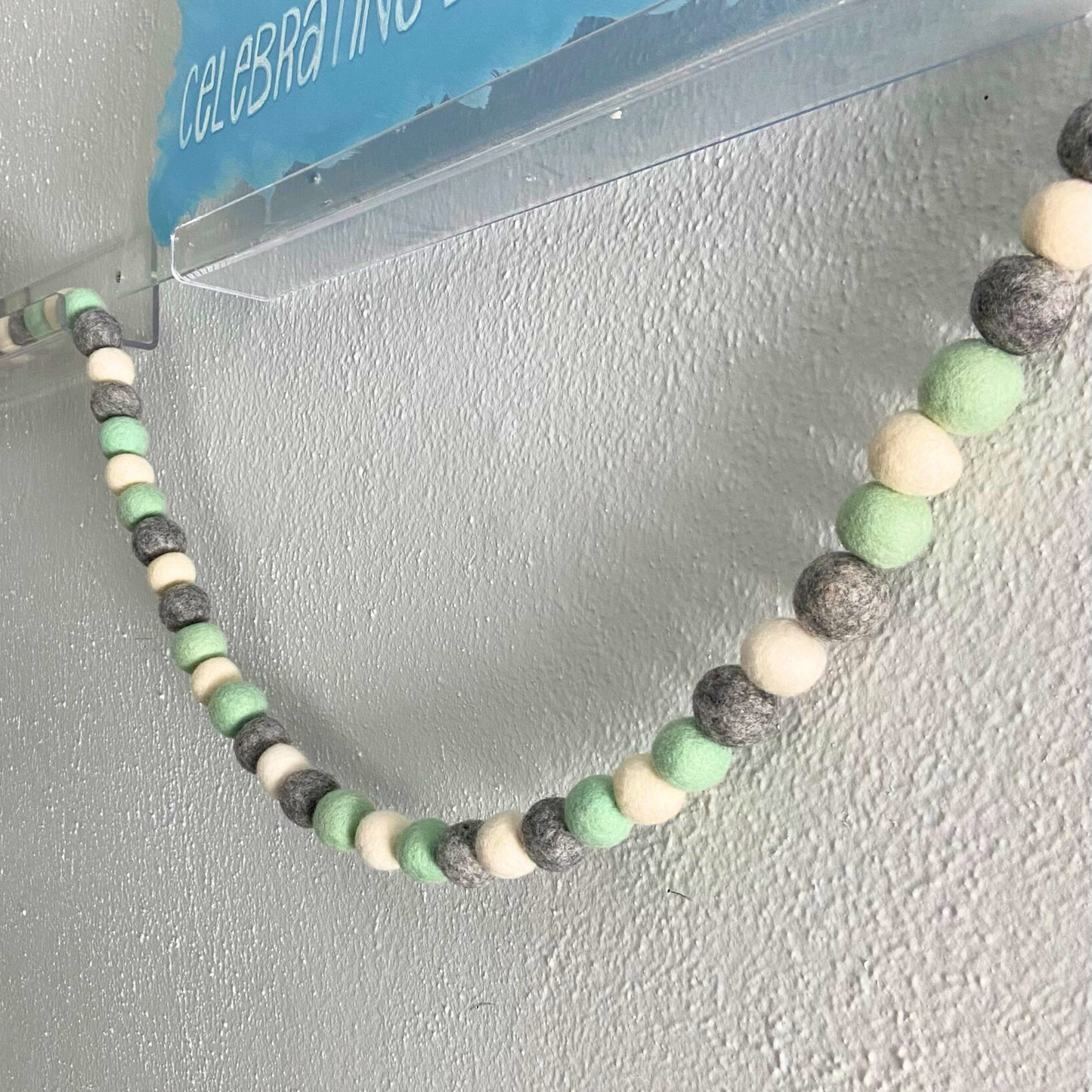 Mint and Grey Garland