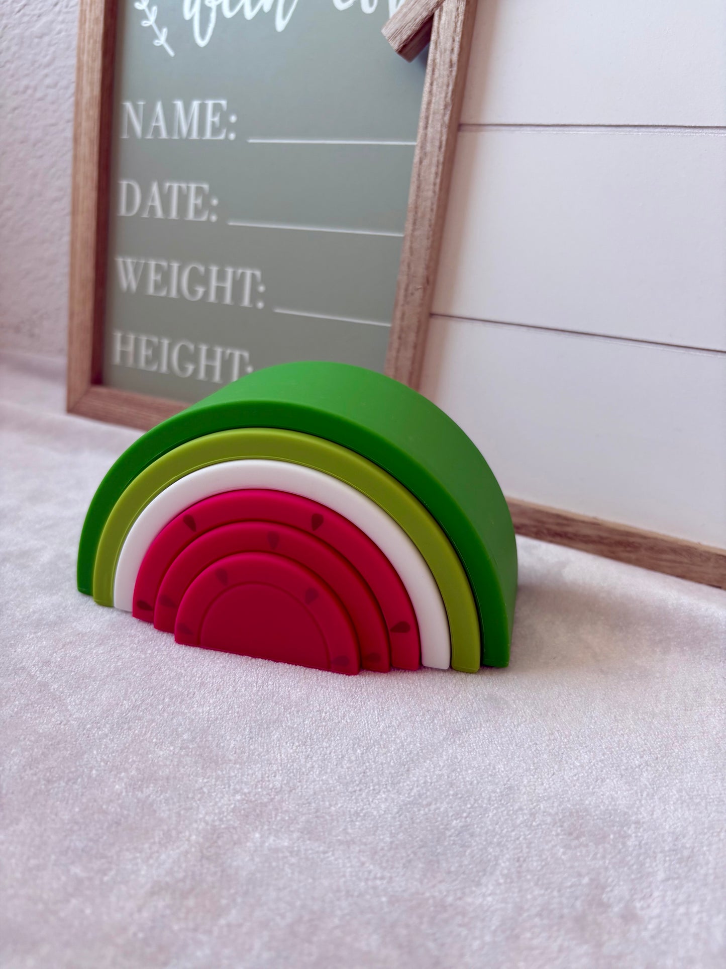 Chunky Stacking Silicone Rainbow