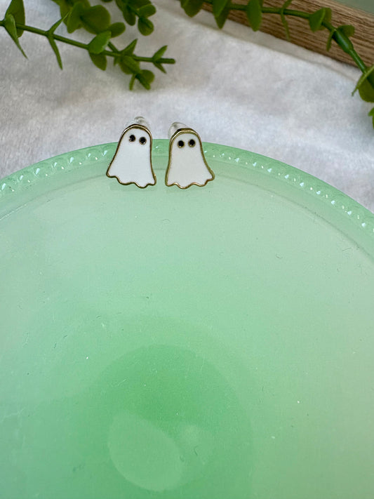 Mini Ghost Stud Earrings