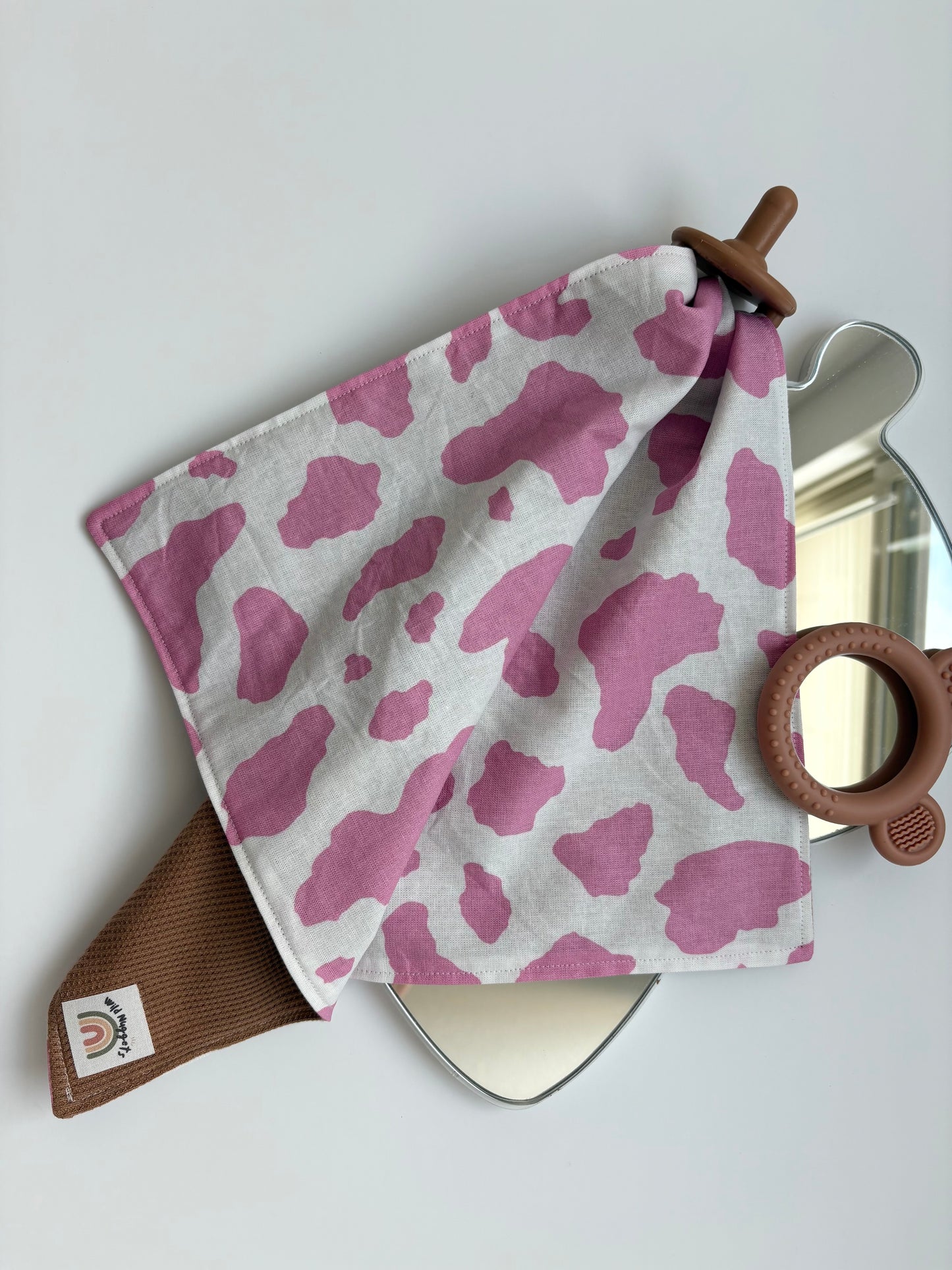 Pink Cow Print Lovie