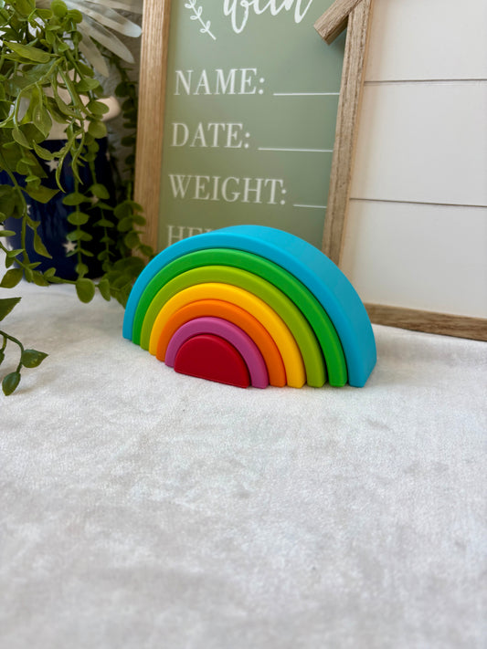 Stacking silicone rainbow