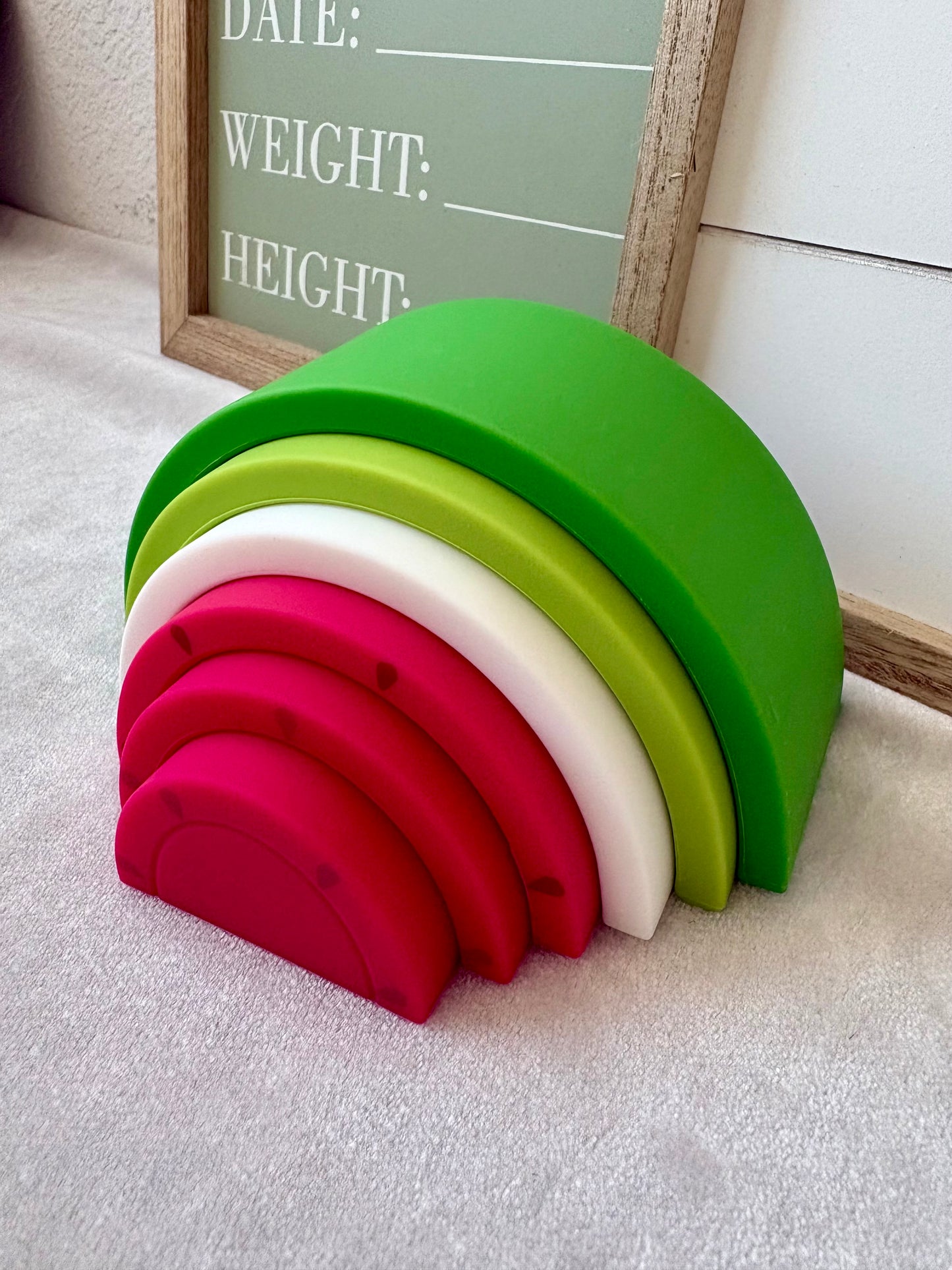 Chunky Stacking Silicone Rainbow