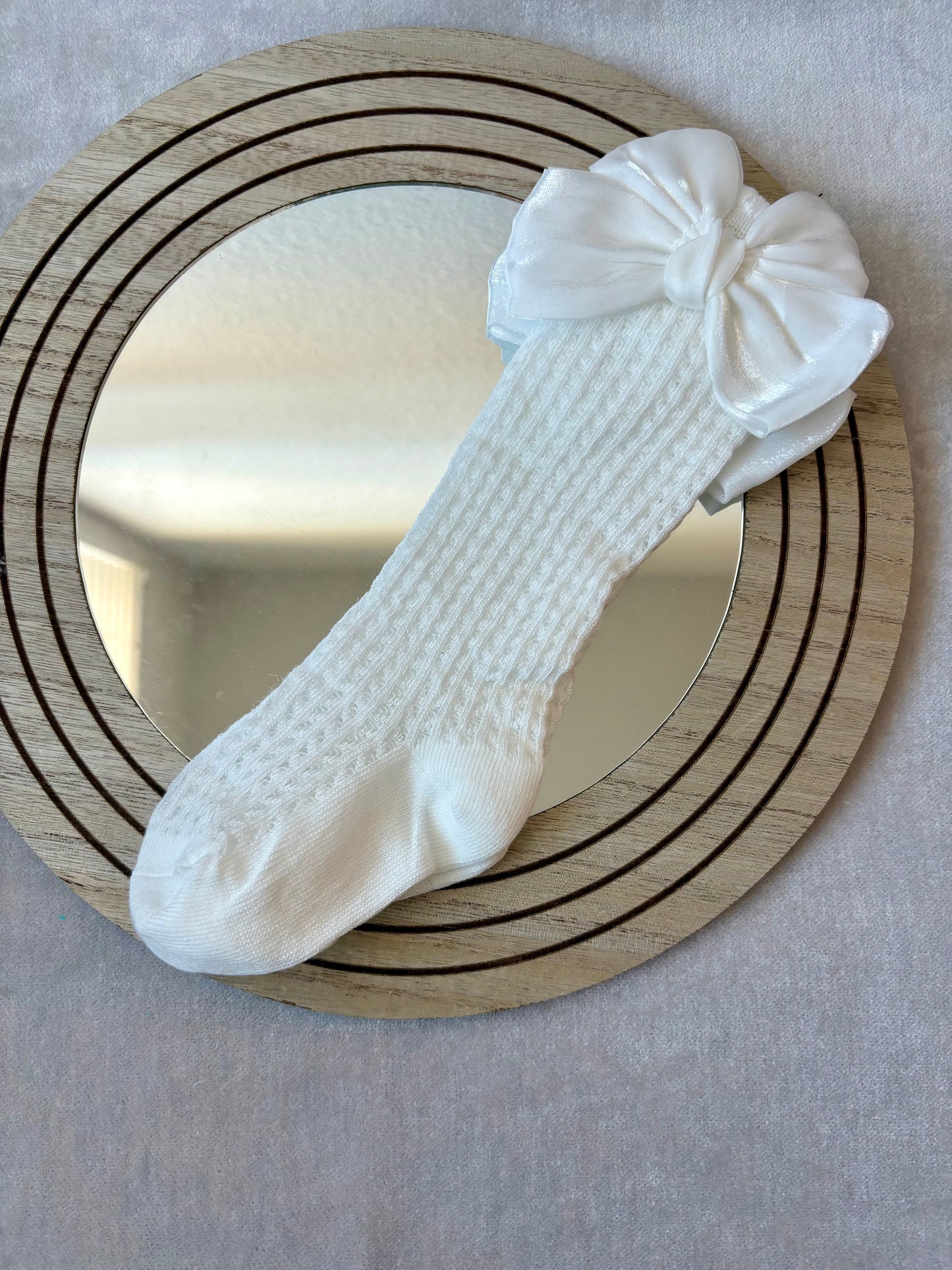 Mesh Knit Knee High Socks