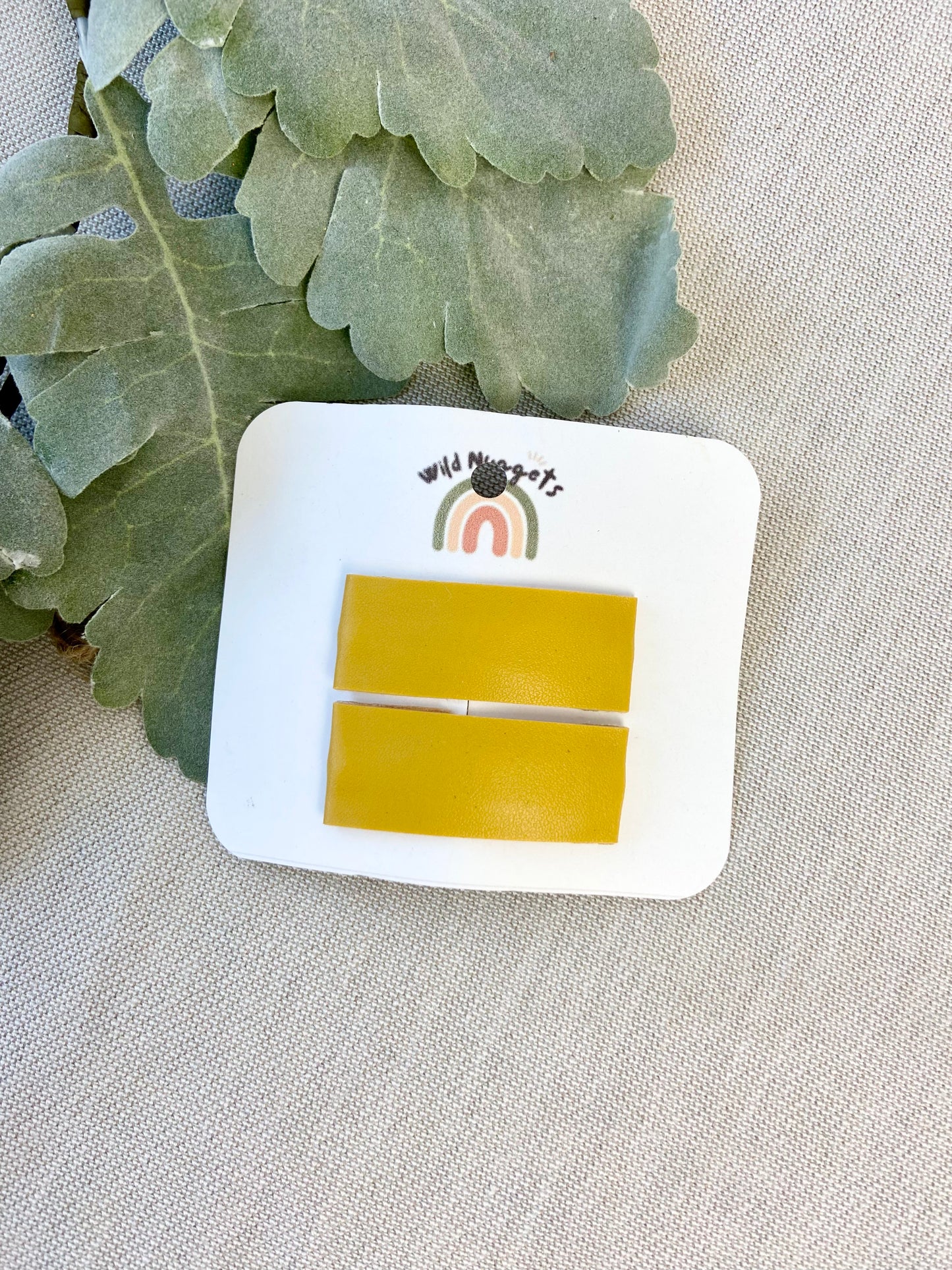 Mustard Snap Hair Clip