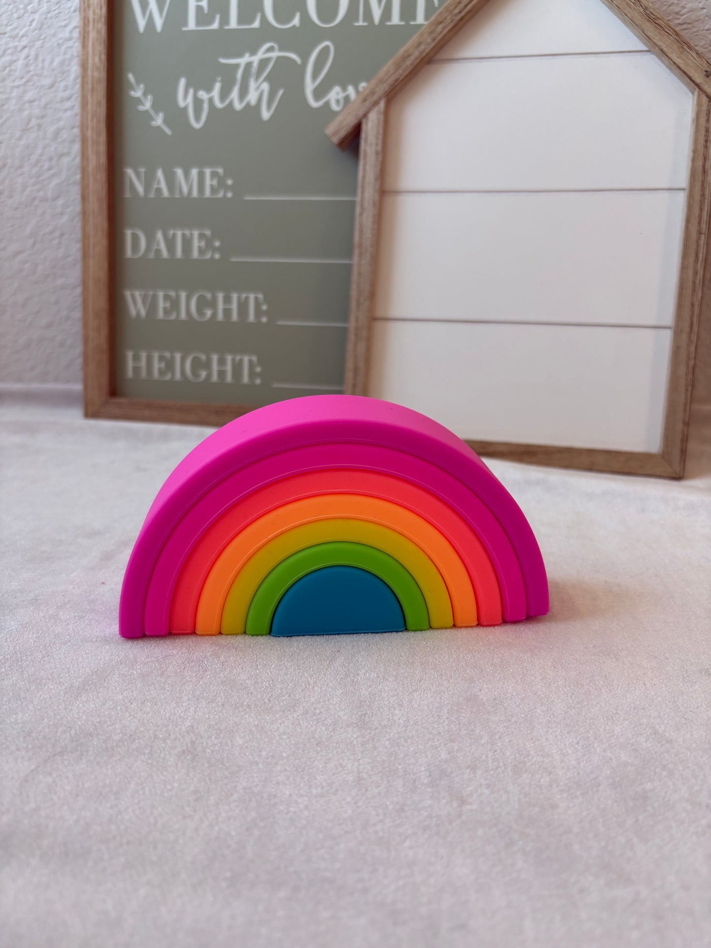 Stacking silicone rainbow